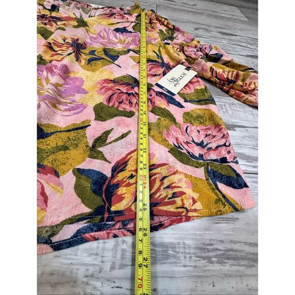 Terra & Sky full figure floral blouse plus size 0X 14W - Picture 11 of 12